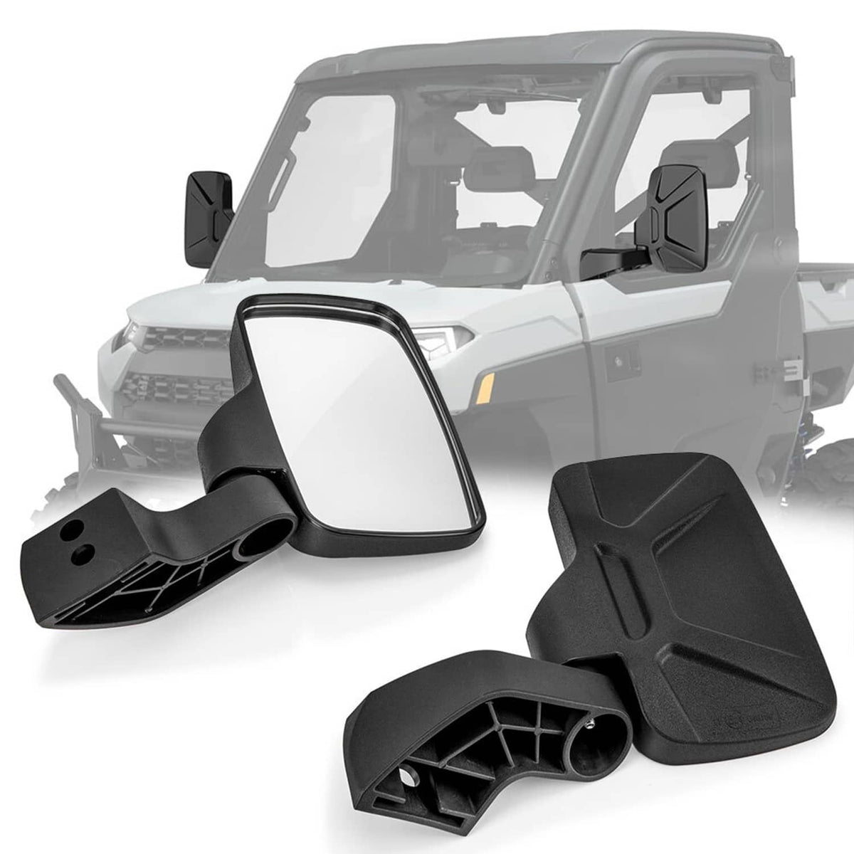 Solidspare For Polaris Ranger 1000/XP1000/Crew/Northstar Pro XD Door Mounted Side Mirrors