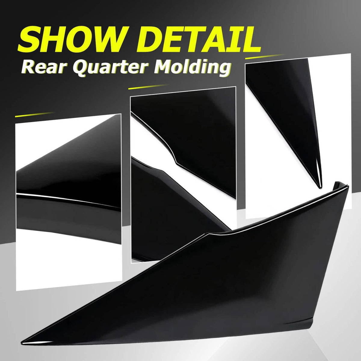 Solid Spare Rear LH+RH Quarter Molding Cover Panel For Toyota Prius 16-22 Prius Prime 17-22