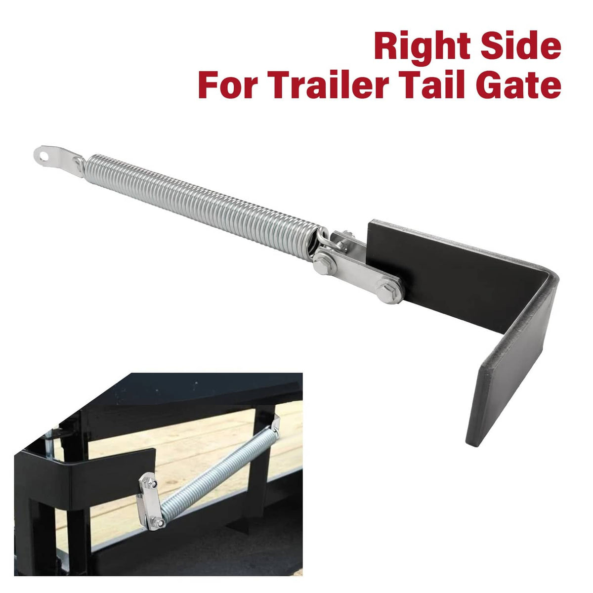 Solidspare Tail Gate Spring Lift Assist Right RH Steel For Universal Trailer Tailgates