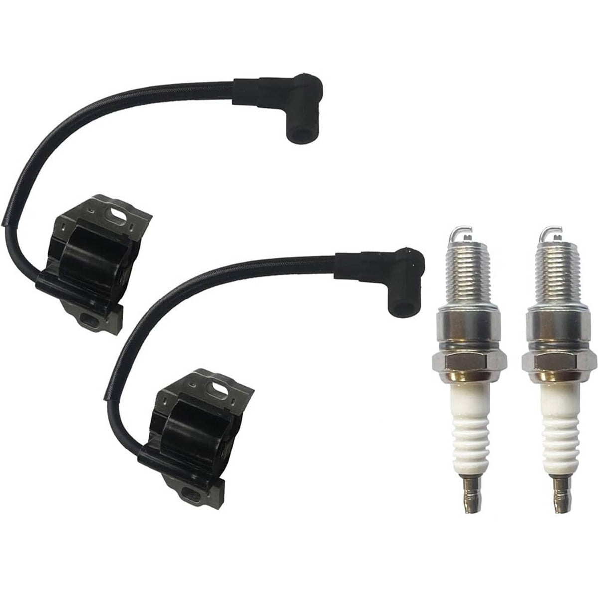 Solidspare Set Ignition Coil w/ Spark Plug For KAWASAKI FR FS FX Series Engines 21171-0743