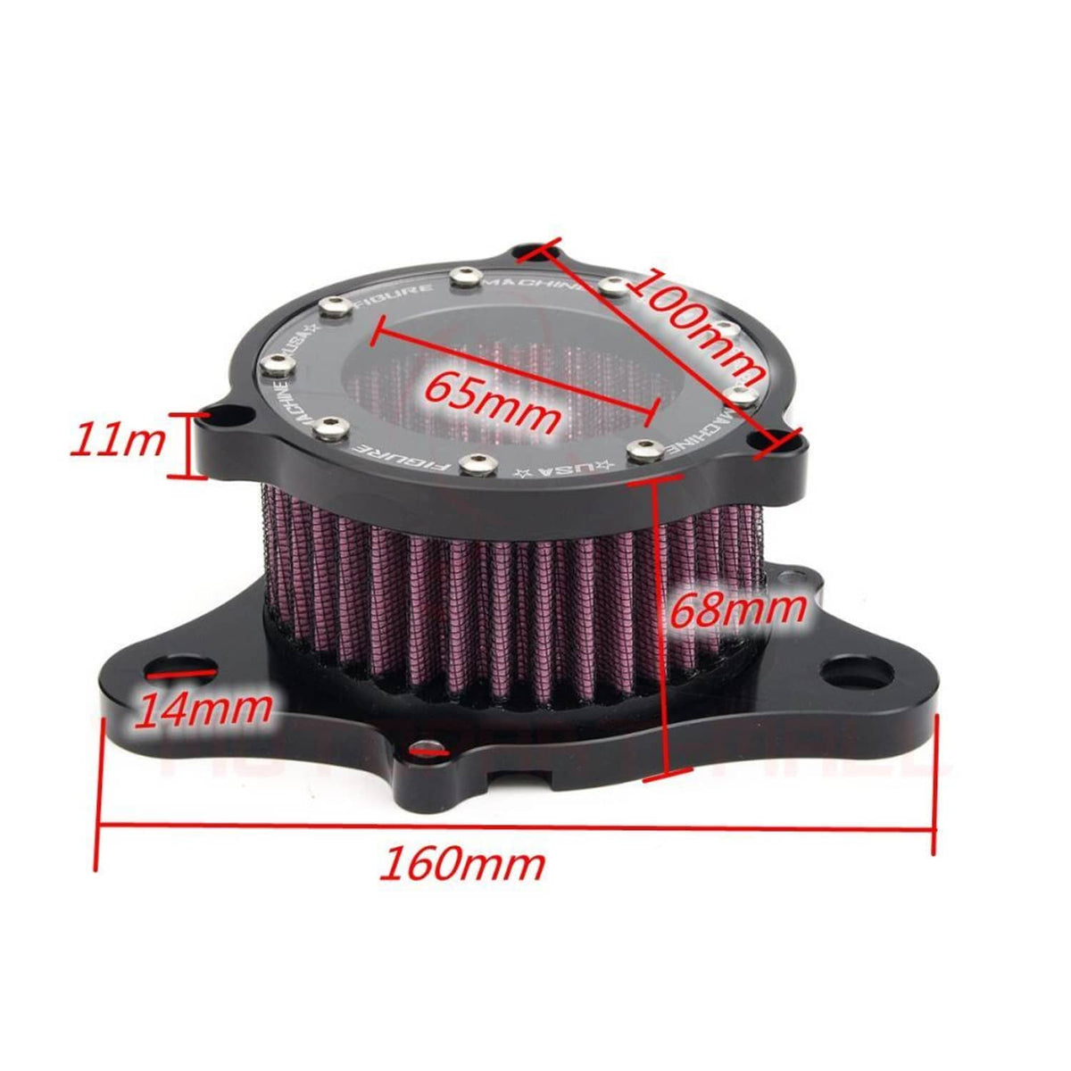 Solidspare For Harley Sportster Iron XL 883 1200 72 48 Air Cleaner Intake Filter Kit New