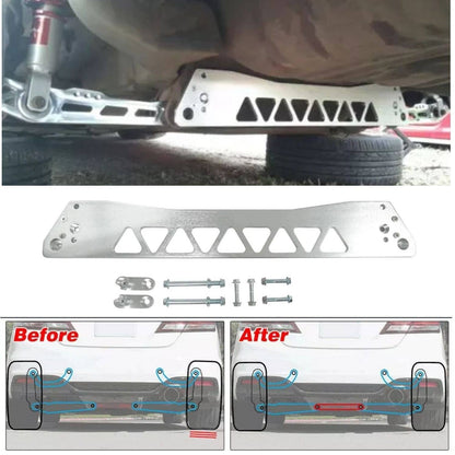 Solidspare For 1996-2000 Honda Civic Car Rear Lower Control Arm & Subframe Brace Tie Bar EK