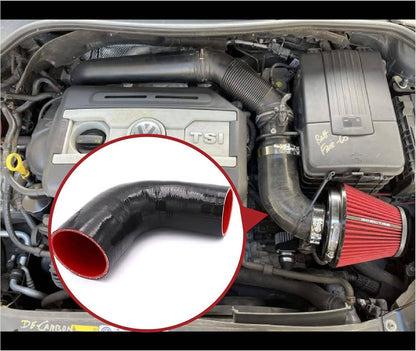 Solidspare 3" inch 90 Degree 76mm Elbow Silicone Hose/Intake/Intercooler Pipe Turbo Coupler
