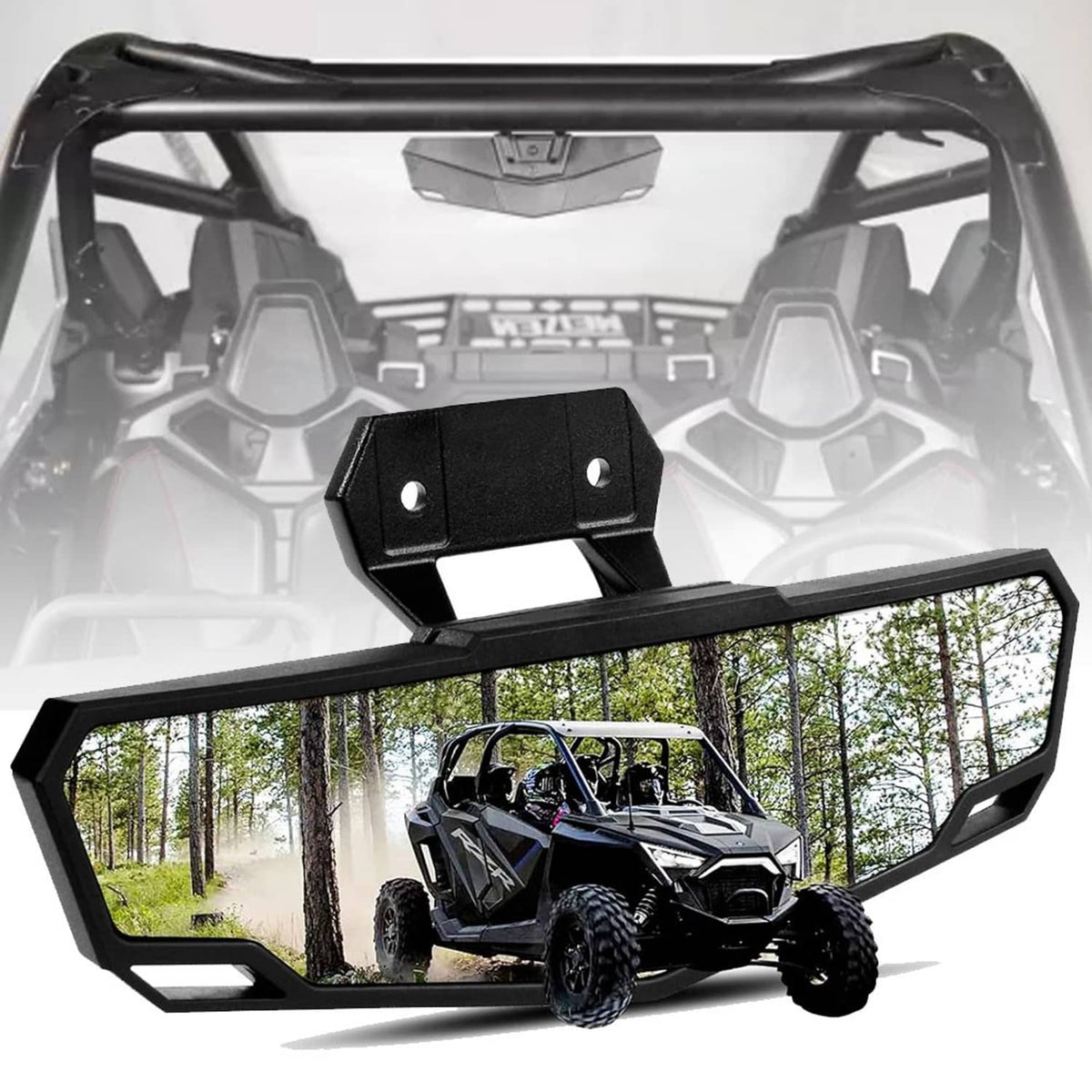Solidspare UTV Rear View Center Mirror #2883763 For Polaris RZR PRO XP / PRO R 2020-2025