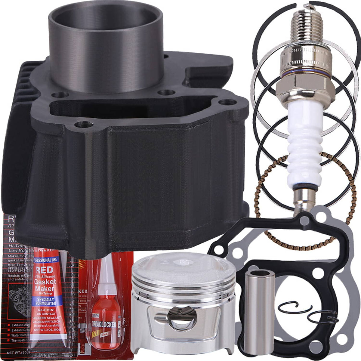 Solidspare Top End Kit For Yamaha Grizzly 80 2005 2006 2007 2008 Cylinder Piston Gasket