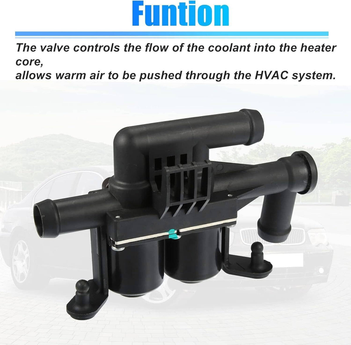 Solidspare New Heater Control Water Valve For BMW 528i 535i 550i 640i 650i 740i 740Li 760i
