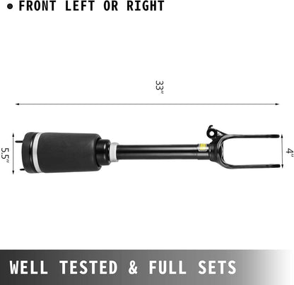 Solidspare 2Pcs Front Air Suspension Shock Strut for Mercedes W164 GL350 GL450 1643206113