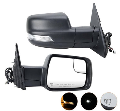 Solidspare New Heated Mirror w/Power Fold Signal Light Right For 19-24 Ram 1500 68276500AH