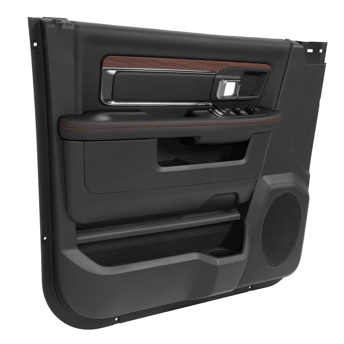 Solid Spare For 2013-2018 Dodge Ram 1500 2500 3500 Inner Door Panel Driver Side Textured BLK