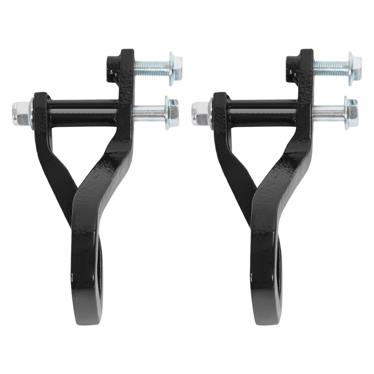 Solid Spare Heavy Duty Front Car Tow Hooks w/ Bolts For GMC Sierra 1500 2019-2026 Black