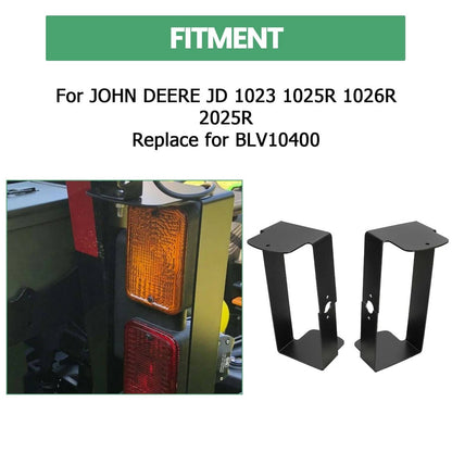 Solidspare Left & Right Brush Light Guards For John Deere 1023 1025R 1026R 2025R #BLV10400