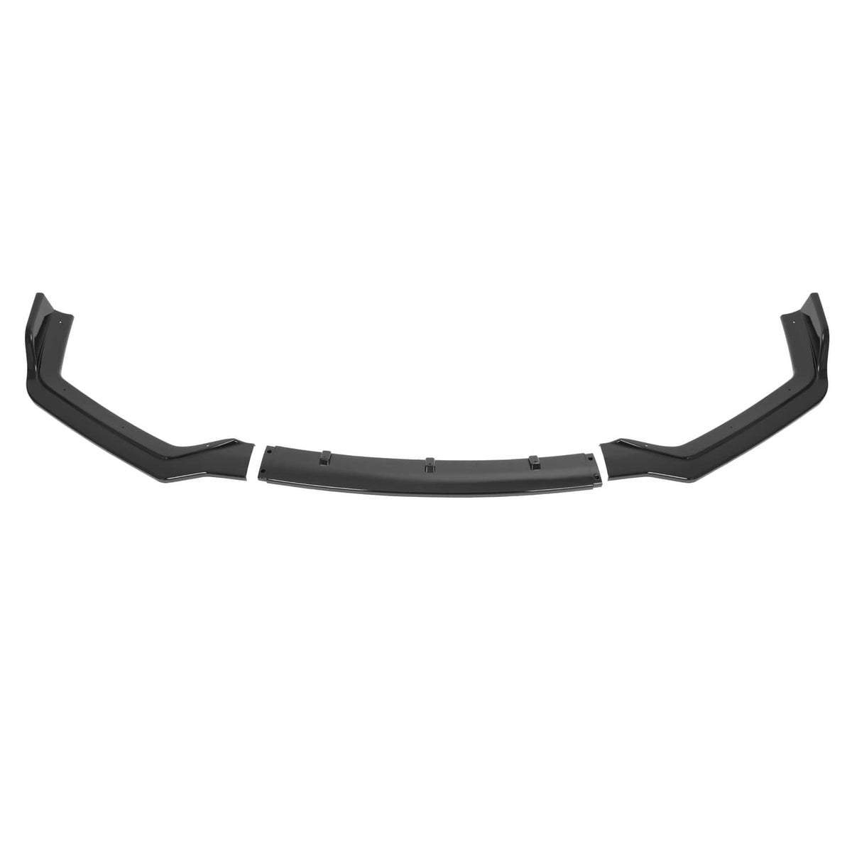 Solid Spare Fits Infiniti Q50 Sport 18-24 Gloss Black PP 3PC Front Bumper Lip Chin Splitter