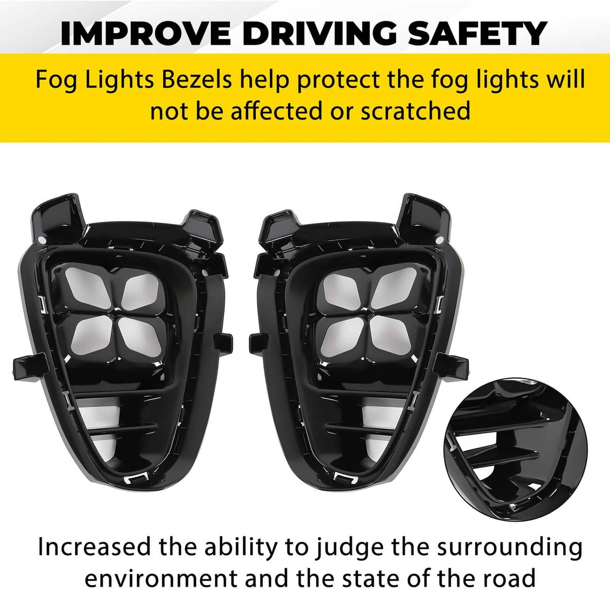 Solid Spare LED Fog Lights DRL Daytime Running Driving Lamps For Kia Sorento 2019-2020 LH+RH