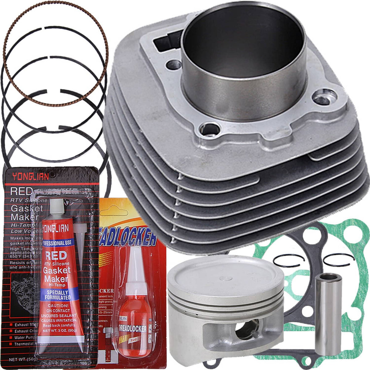 Solidspare Cylinder Piston Top End Gasket Kit for Yamaha Bruin 350 2x4 (YFM350A) 2004-2006