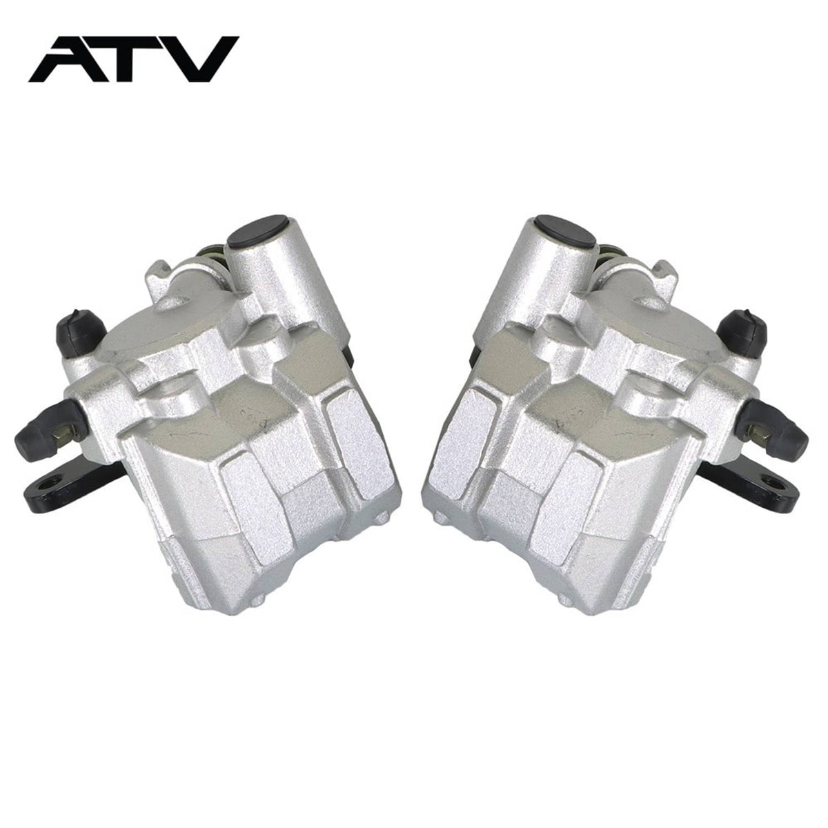 Solidspare Front Brake Calipers & Brake Rotors For Yamaha Grizzly 350 400 450 YFM 2007-2014