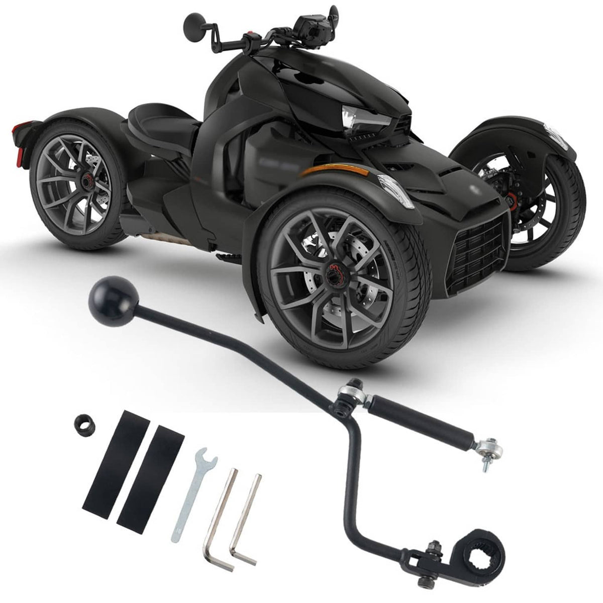 Solidspare For Can-Am Ryker 600 900 Ace Rally 2019-2025 Forward/Reverse Hand Shifter Kit