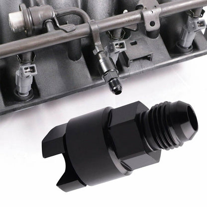 Solidspare 2PC 6AN AN6 Fuel Adapter Fitting to 3/8 GM Quick Connect w/ Thread EFI Female LS