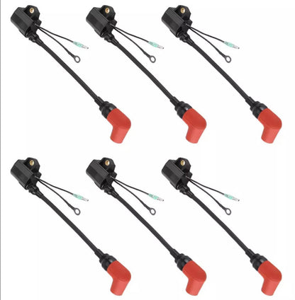 Solid Spare 6X Ignition SET 6R3-85570-01 00 for Yamaha Outboard 100HP 175 200 225HP 2 Storke