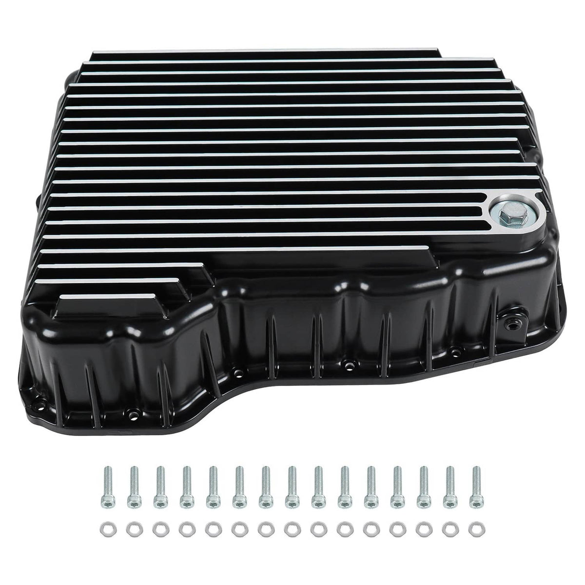 Solidspare NEW Aluminum 68RFE Transmission Pan Deep For Ram 6.7 Cummins Diesel 2007-2025