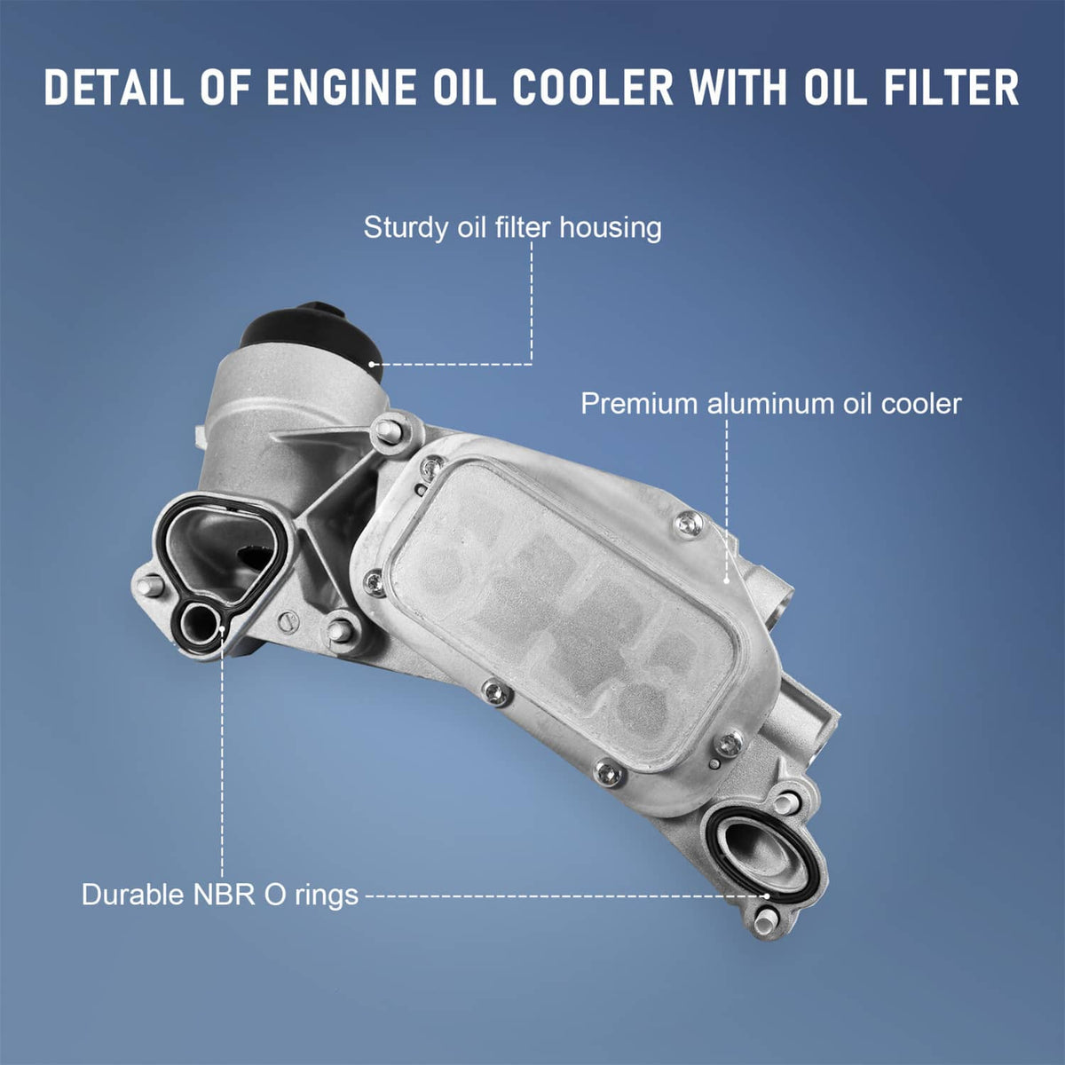Solidspare Engine Oil Cooler w/ Filter For GMC Chevy Cruze Sonic 1.8L 93186324 25199751