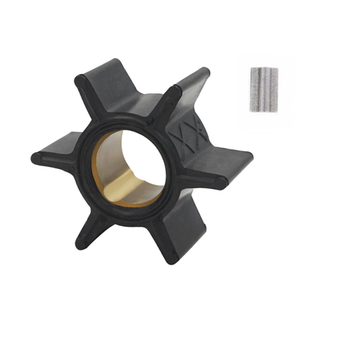 Solid Spare Water Pump Impeller Kit With Key 47-89981 For Mercury 4 4.5 6 7.5 9.8 hp .456 ID