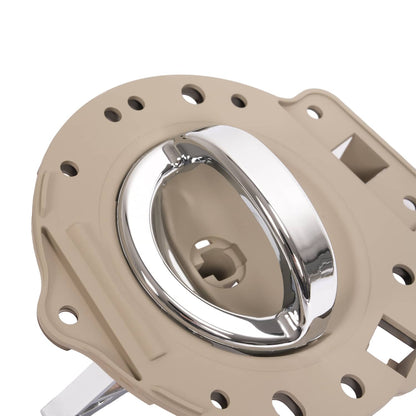 Solid Spare For Jeep Commander 2006-2010 Silvery & Tan Inside Inner Door Handle Chrome