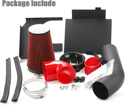 Solidspare 4" inches Cold Air Intake Kit with Filter for 99-06 GMC Chevy V8 4.8L/5.3L/6.0L