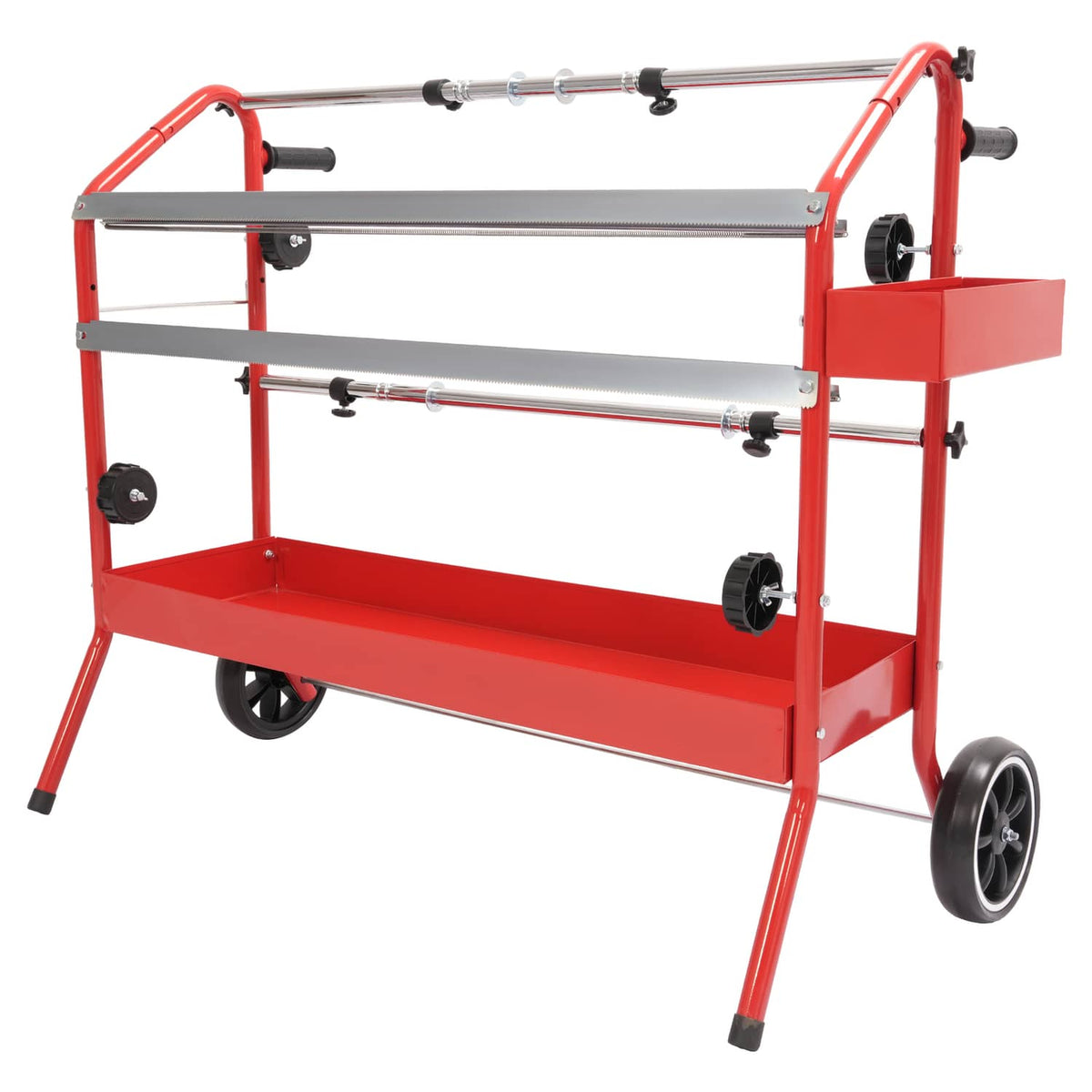 Solid Spare 36" Mobile Multi-Roll Masking Paper Machine Dispenser Storage Tray Cutting Blade