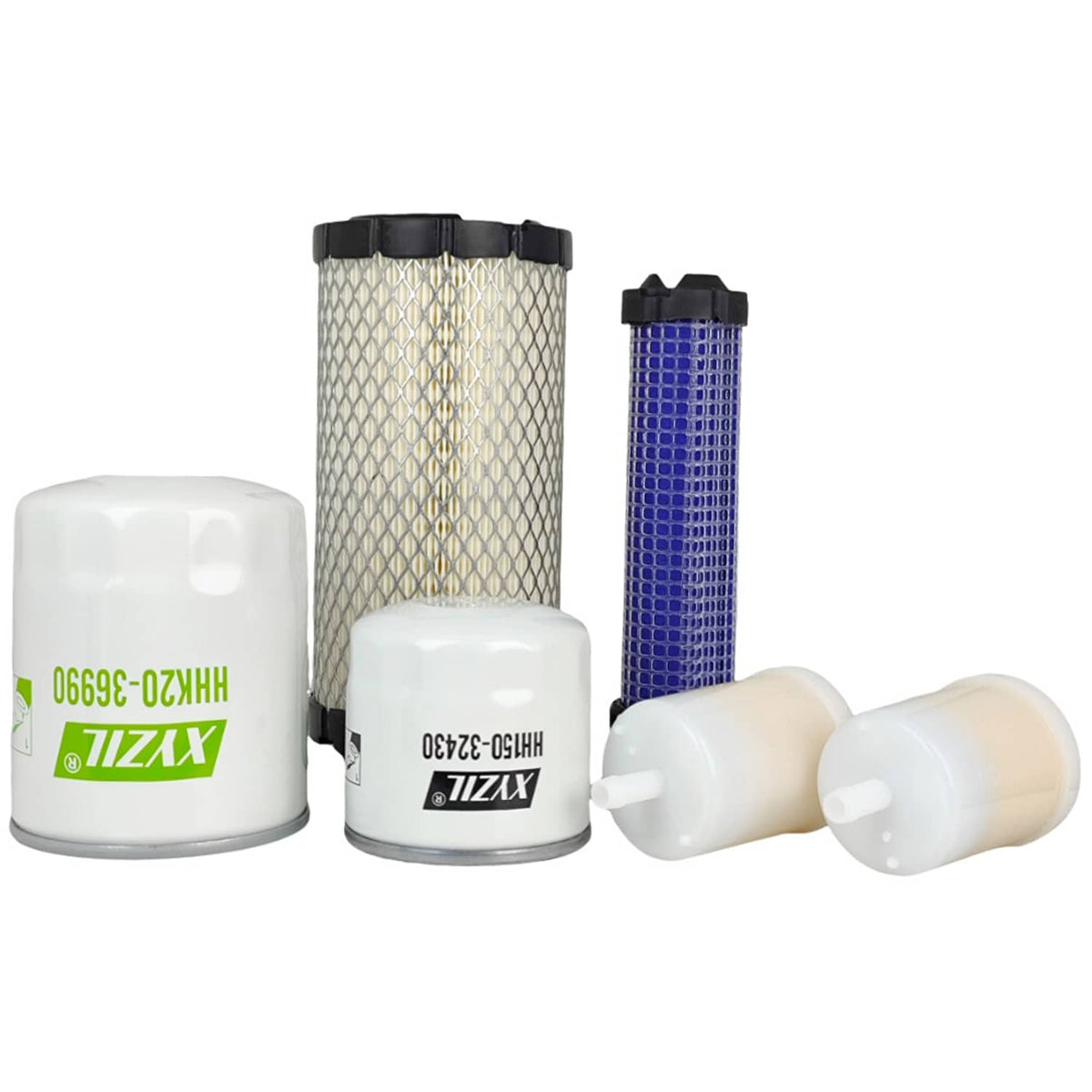 Solid Spare 77700-03362 Oil Fuel Air Hydraulic Filter Kit Fit for Kubota BX23S BX1880 BX2380