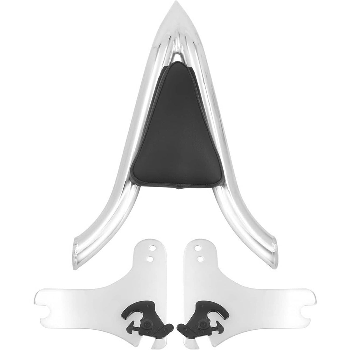 Solidspare New 22'' Chrome Backrest Sissy Bar For Harley Road King Electra Glide 1997-2008