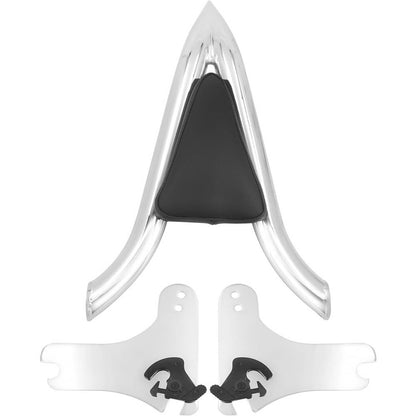 Solidspare New 22'' Chrome Backrest Sissy Bar For Harley Road King Electra Glide 1997-2008