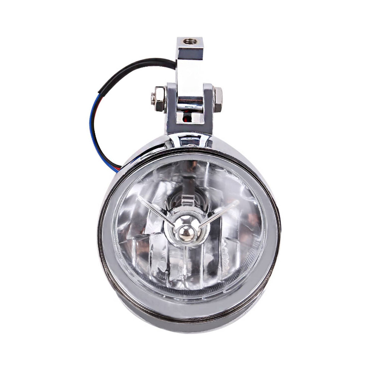 Solidspare Chrome Motor High-Low Visor Bullet Headlight Lamp for Harley Bobber Chopper Dyna