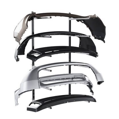 Solid Spare Wall Mounting Bumper Stand - Auto Body Paint Stand Rack w/ 6 Removable Arms