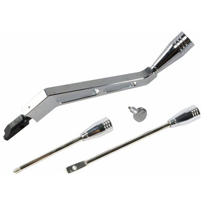 Solidspare Column Shifter Lever Turn Signal Hazard Tilt Kit Polished For GM Chevy Buick New