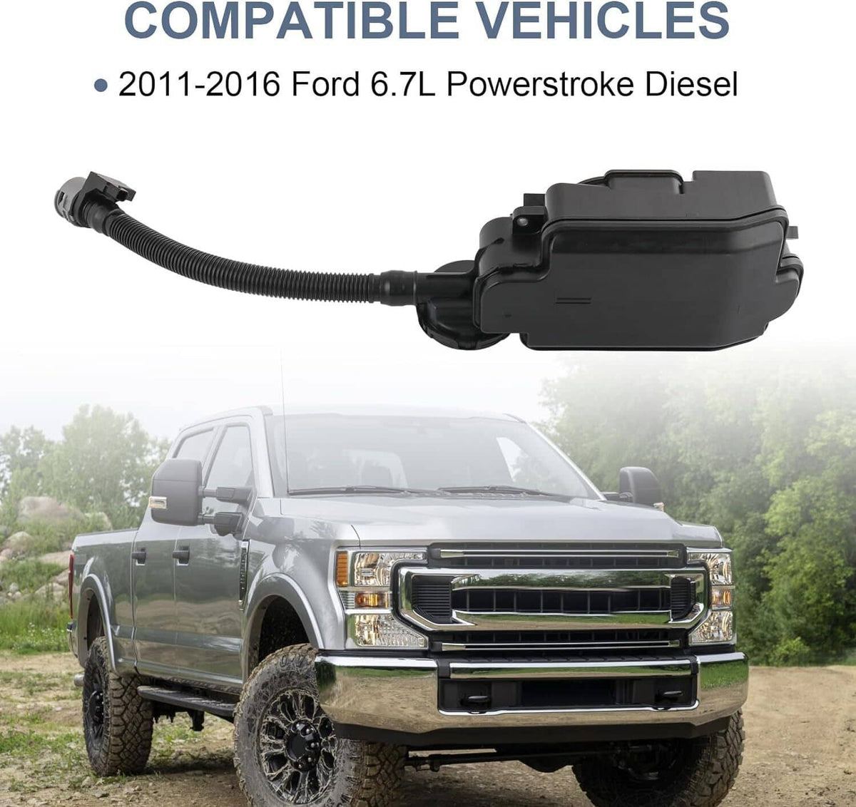 Solidspare New Diesel PCV CCV Oil Separator Assembly For 2011-2016 Ford 6.7L Powerstroke