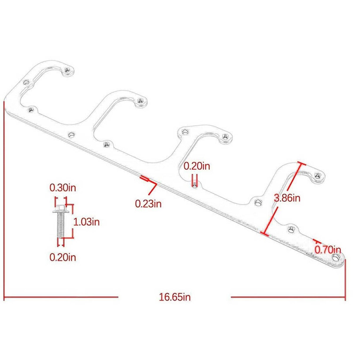 Solidspare D581 Aluminum Coil Bracket Valve Cover for LS Square 4.8 5.3 5.7 6.0 6.2 LS1