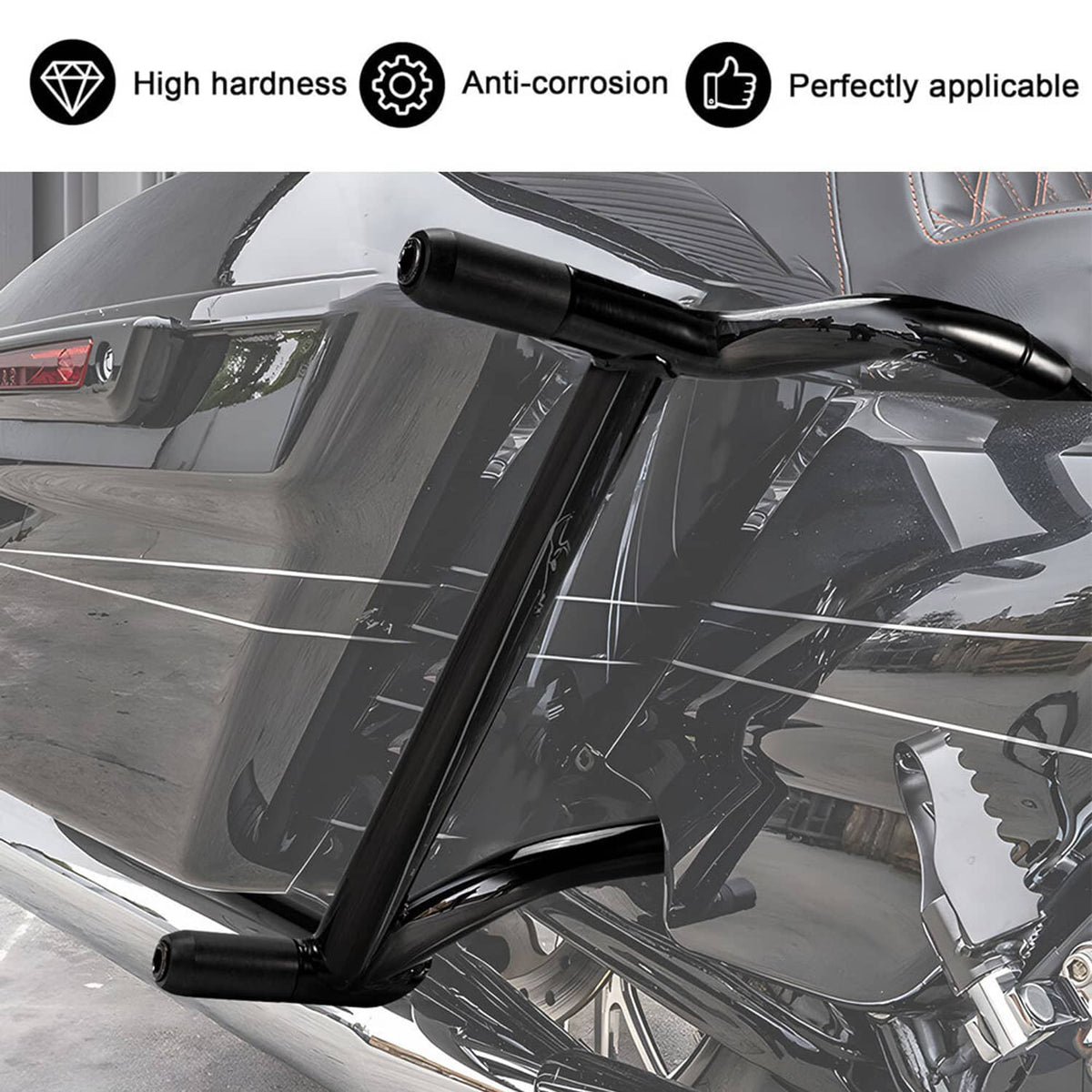 Solidspare Saddle Bag Guards Crash Bars For Harley Touring Street Glide Ultra FLHT FLHX 14+