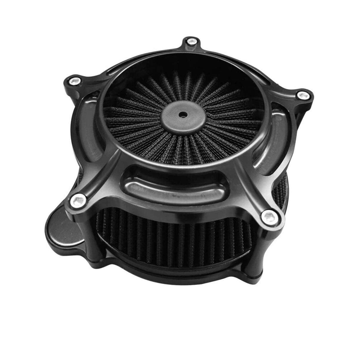 Solidspare Black Air Cleaner Intake Filter For Harley Touring Road King Street Glide 08-16