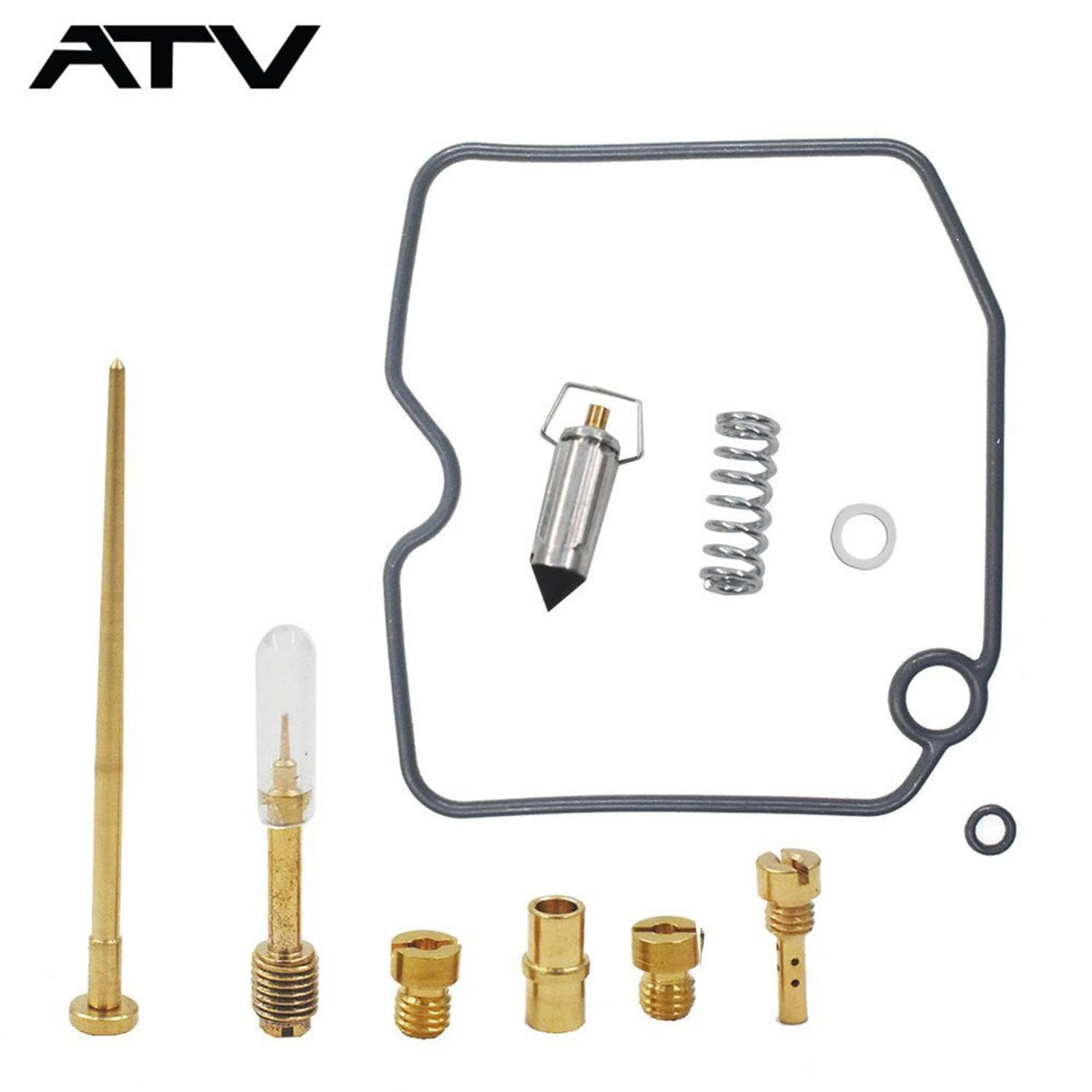 Solidspare CARBURETOR Repair KLF 400 For Kawasaki KLF400 Bayou 1996-1999 Carb Rebuild Kit