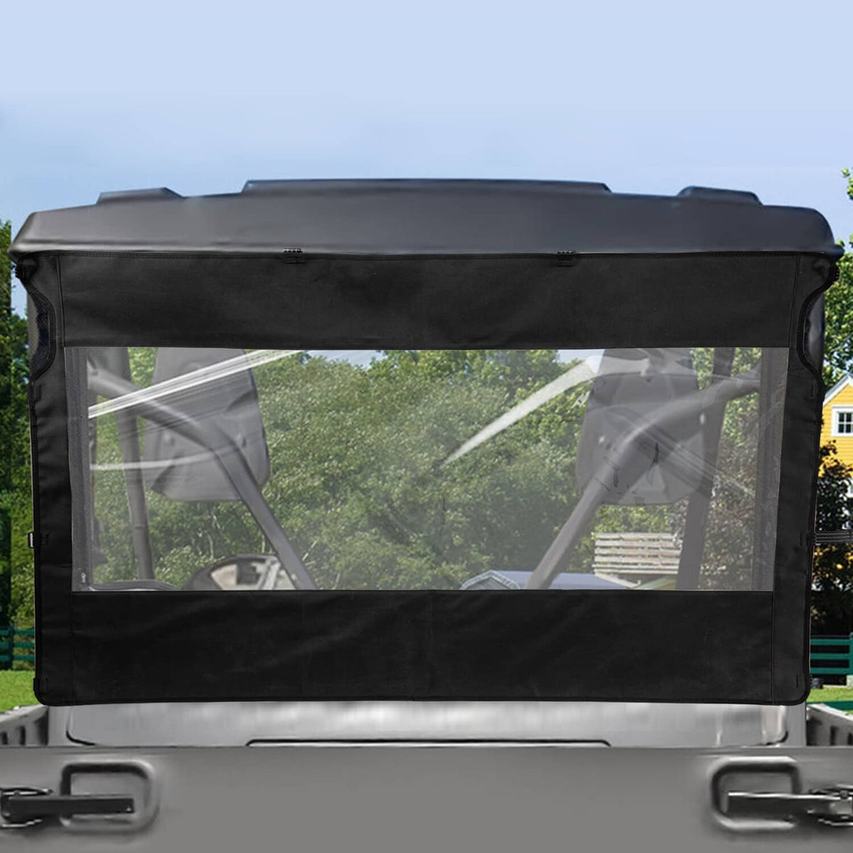 Solidspare UTV Rear Window Shield Windshield For Yamaha Rhino 450/660/700 Massimo 500/700