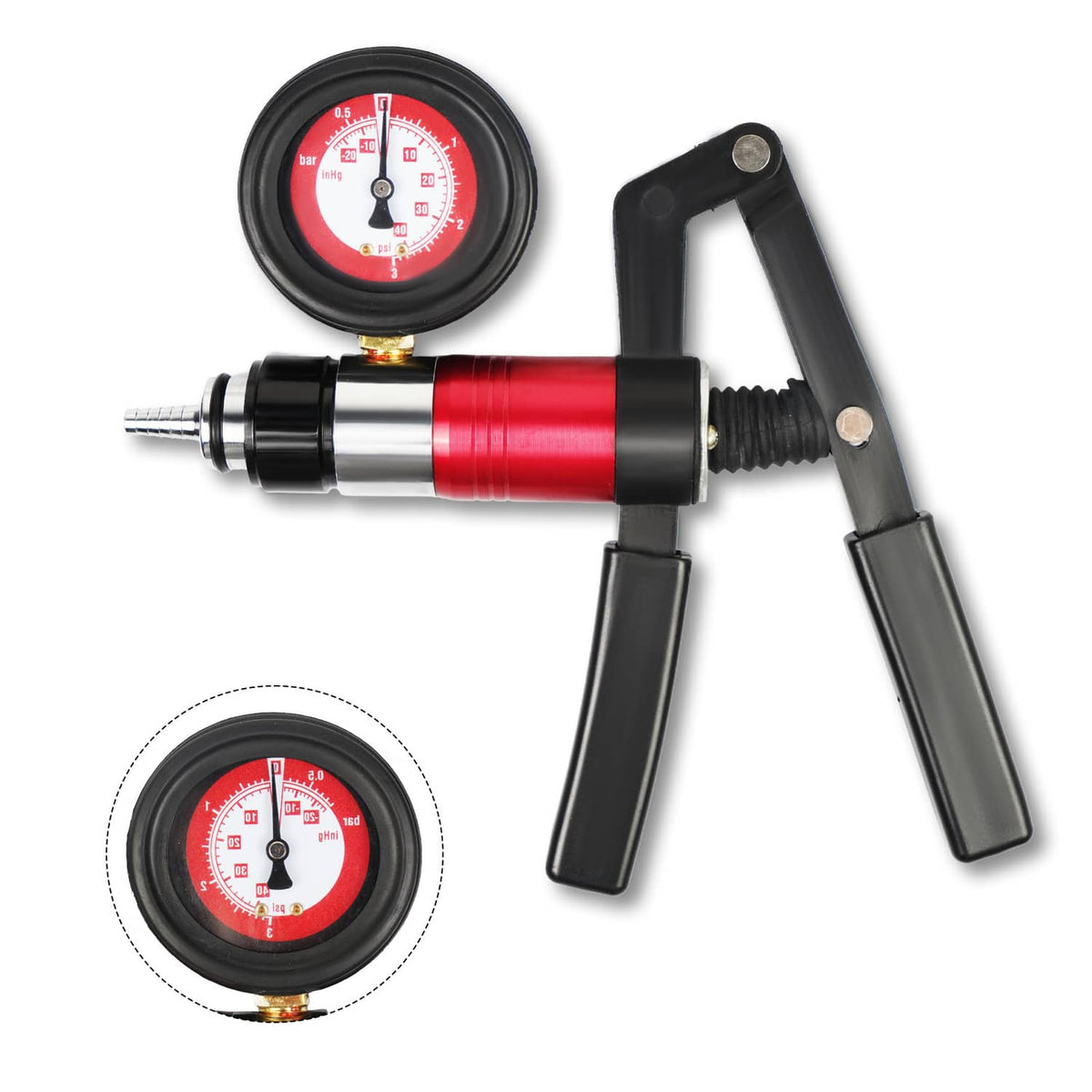 Solidspare 21pcs Hand Held Vacuum Pressure Pump Tester Brake Fluid Bleeder Bleeding Tool US