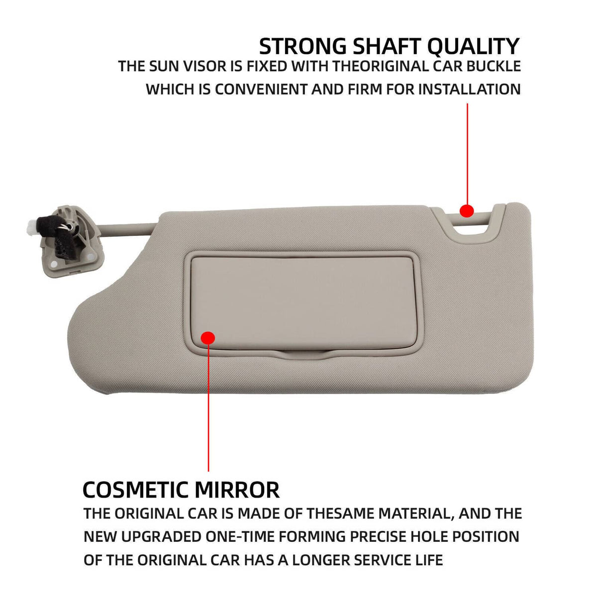 Solidspare Right & Left Sun Visors w/ Lighted Fit For Nissan Altima 2.5L 3.5L 2013-2018