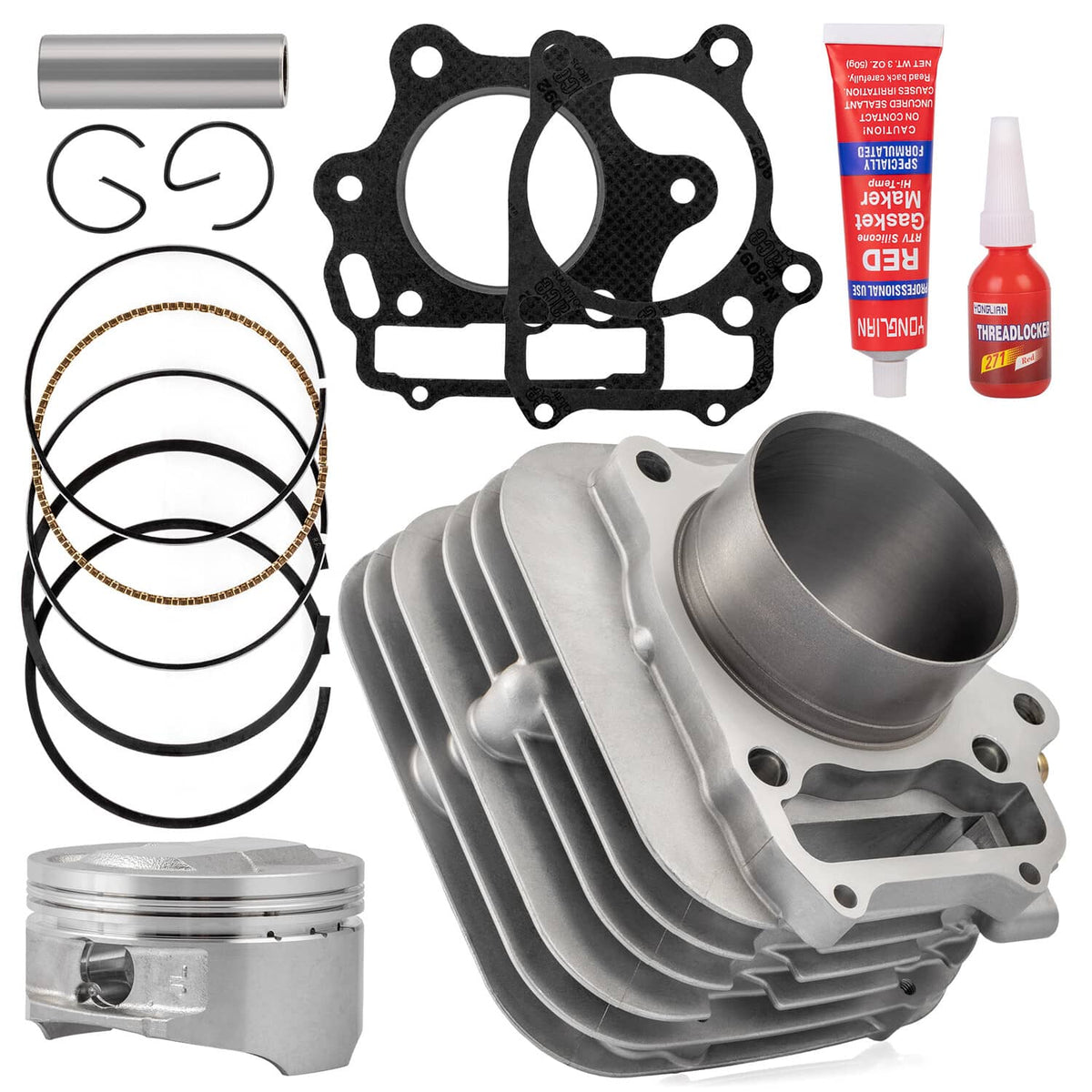 Solidspare 80mm Cylinder Piston Ring Gasket Kit ATV for Honda Sportrax TRX300EX 1993-2008