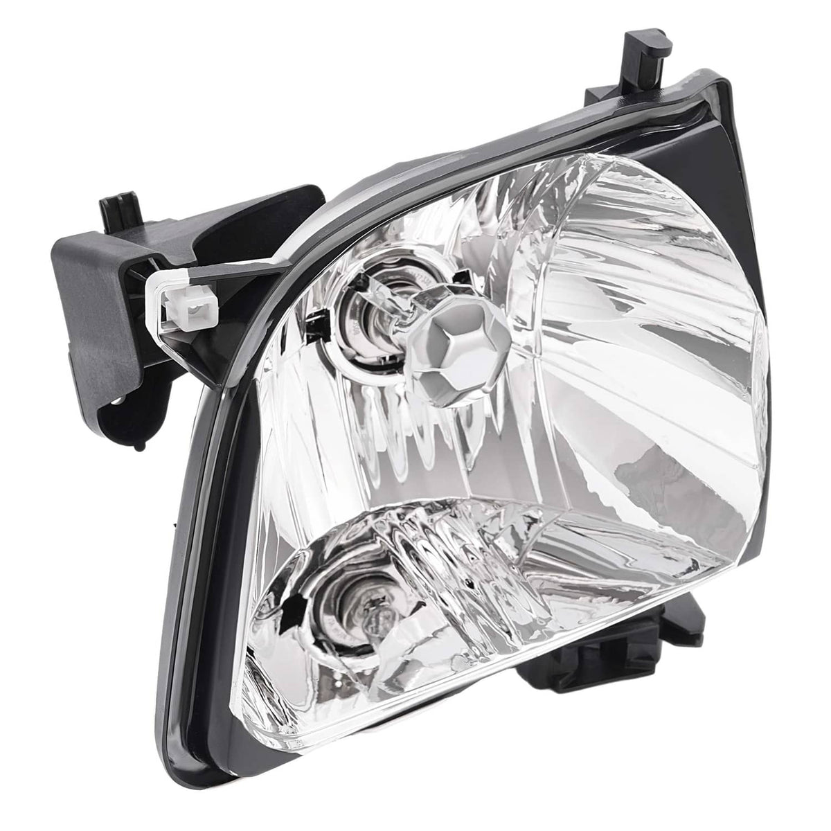 Solid Spare For 2001 2002 2003 2004 Toyota Tacoma White Headlights & Black Corner Light 4Pcs