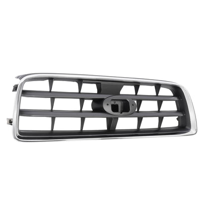 Solid Spare For Subaru Forester 2003-2005 Front Chrome Shell w/ Gray Insert Grille Grill