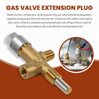 Solidspare 622746001 Gas Valve Extension Plug for Norcold 3163 N260 N300 N400 N500 Series