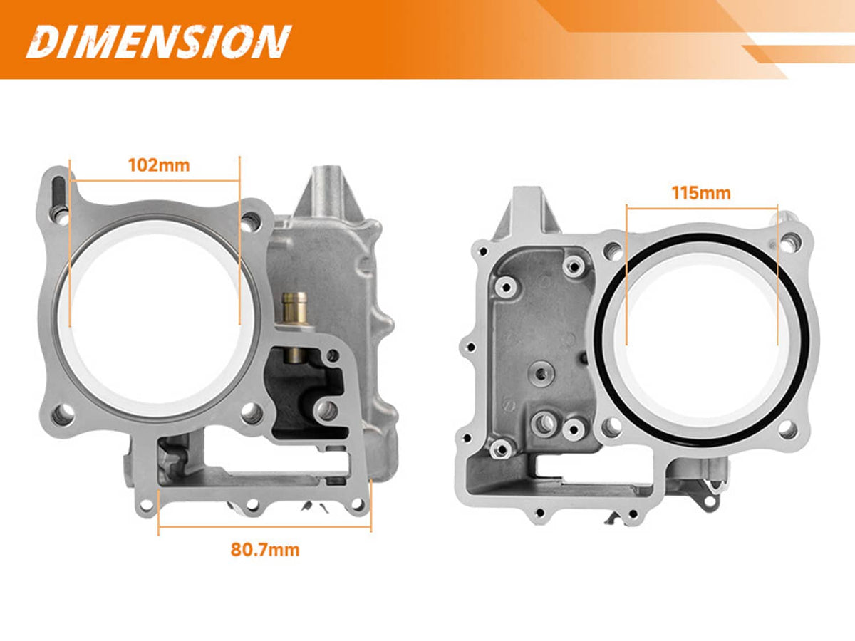 Solidspare Fit For 2014-2021 Honda Pioneer 700 Cylinder Jug Piston Top End Gaskets Kit NEW