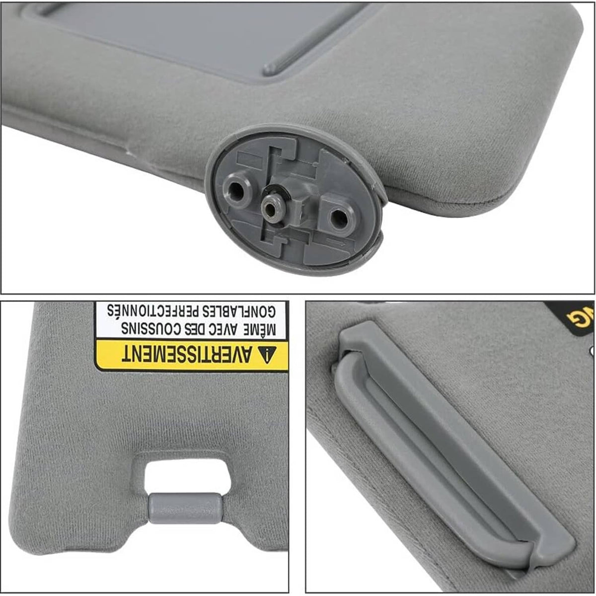 Solidspare New Pair Sun Visor Set LH Driver & RH Passenger Side For 2005-2015 Toyota Tacoma