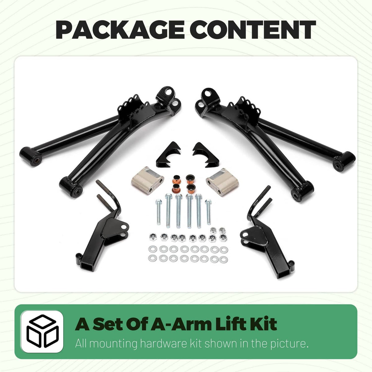 Solidspare 6'' A-Arm Lift Kit Enhanced For Yamaha Golf Cart G2 G9 Electric Gas 1985-1995