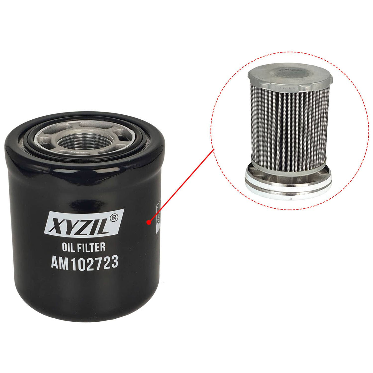 Solid Spare Fiberglass Oil Filter 7319444 for Bobcat T300 T320 T450 T550 T630 T650 T750